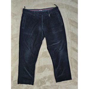 Vintage Prada Corduroy Luxury Black Pants